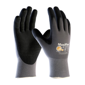 MaxiFlex Endurance Seamless Knit Nylon Glove with Nitrile Coated MicroFoam Grip on Palm & Fingers - Micro Dot Palm, 34-844, 1 Pair