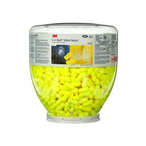 3M E-A-Rsoft Yellow Neons One Touch Refill Earplugs 391-1004, Uncorded, Regular Size