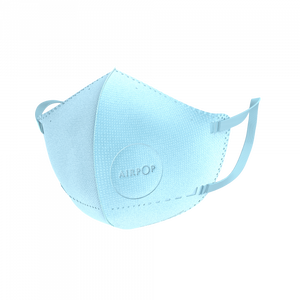 AirPop Kids / Small Adult Reusable Washable Face Mask, 4-Layer Face Coverings, Contoured Fit, Lightweight Design, Blue, 43317