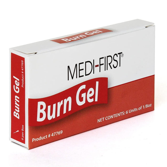 Medi-First 47769 Burn Gel,1/8oz Packet, 6 Per Box
