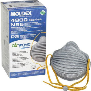 Moldex Airwave 4800N95 Plus Relief From Organic Vapors With SmartStrap & Full Foam (8 Masks/Box) Face Seal