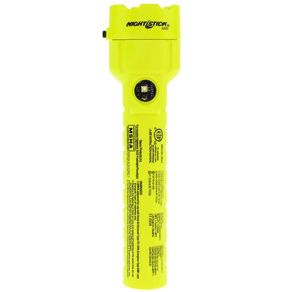Nightstick Intrinsically Safe Permissible Dual-Light Flashlight - Waterproof, Impact & Chemical Resistant, Green
