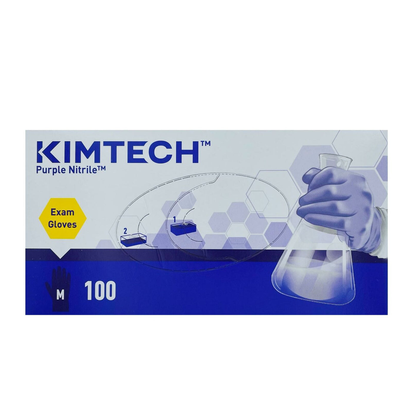 Kimberly Clark Halyard Health KC500 Purple Nitrile Exam Gloves Powder