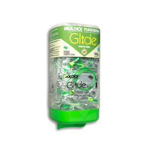 Moldex 6883 PlugStation with Glide Corded, Twist In, Disposable Earplugs NRR (Noise Reduction Rating) 30 Decibels, 150 Pair Dispenser