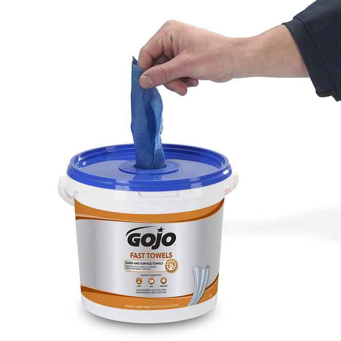 GOJO Fast Towels, 130 Count Bucket