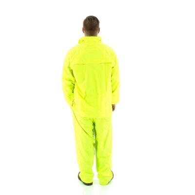 Majestic 2-Piece Hooded Waterproof Rain Suit, Hi-Visibility Yellow, 71-2040