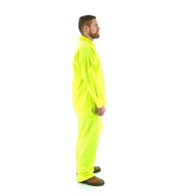 Majestic 2-Piece Hooded Waterproof Rain Suit, Hi-Visibility Yellow, 71-2040