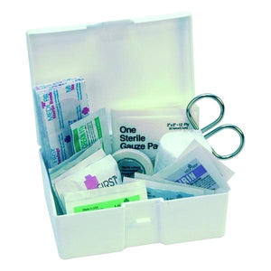 First Aid Handy Kit 5" x 3-1/2" x 2" for Cuts, Scrapes and Abrasions