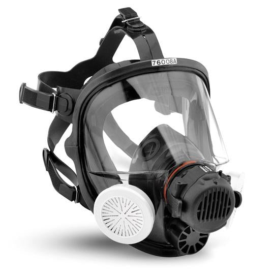 North 76008A Silicone Full Facepiece Respirator, Size M/L, Mask Only