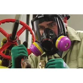 North 76008A Silicone Full Facepiece Respirator, Size M/L, Mask Only