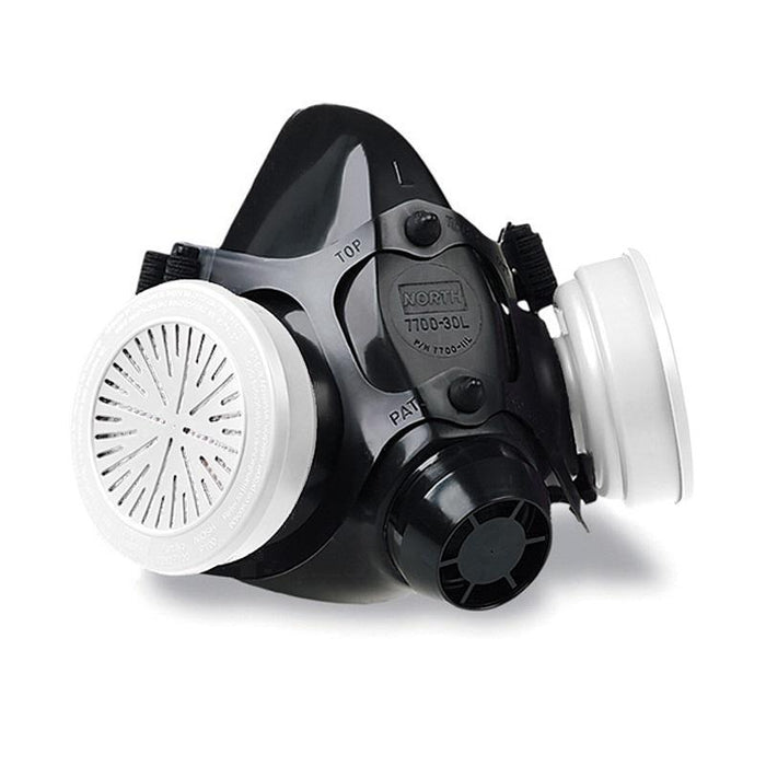 North 7700 Silicone Half Facepiece Respirator, Mask Only