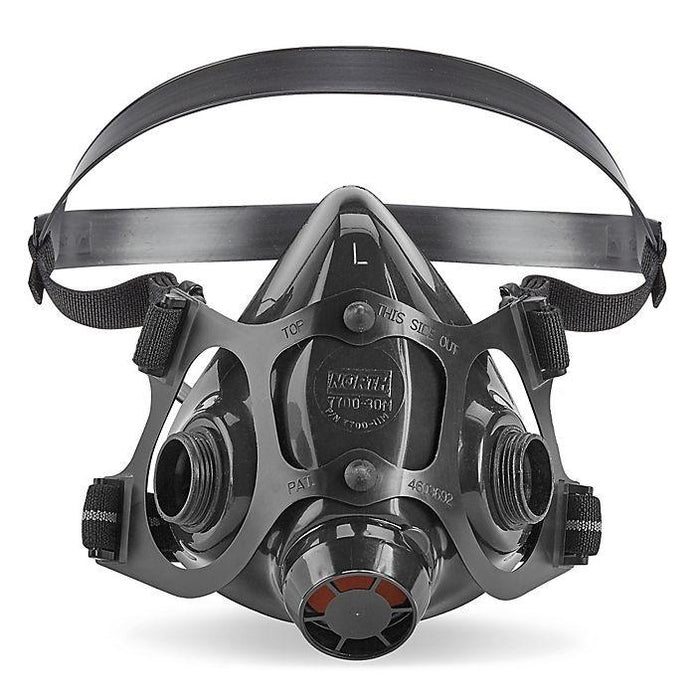 North 7700 Silicone Half Facepiece Respirator, Mask Only