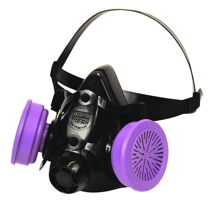 North 7700 Silicone Half Facepiece Respirator, Mask Only