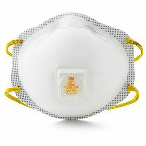 3M 8211 N95 Particulate Respirator with Valve, 10 Masks per Box