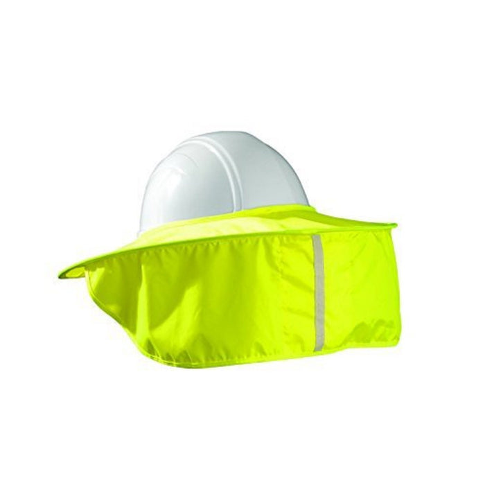 Occunomix 899-HVYS Stow-Away Hard Hat and Neck Shade, Hi-Visibility Yellow