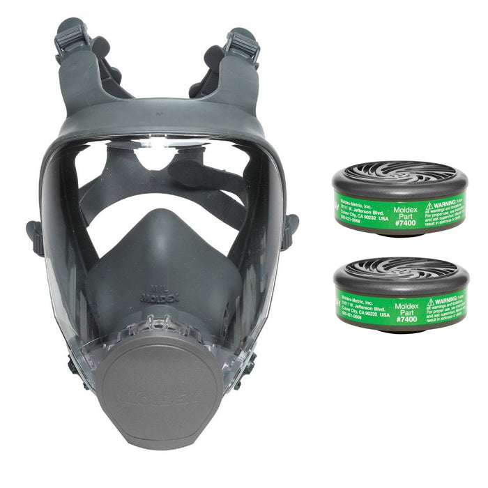 Moldex 9000 Series Reusable Full Face Respirator, Ultra-Lightweight with Cartridge Option