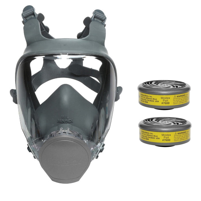 Moldex 9000 Series Reusable Full Face Respirator, Ultra-Lightweight with Cartridge Option