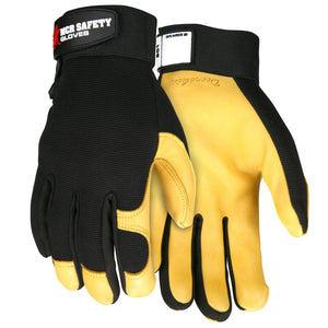 MCR Safety 901 Premium Grain Deerskin Palm Multi-Task, Leather Work Gloves (1 Pair)