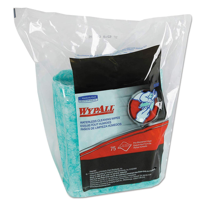 Wypall Waterless Industrial Cleaning Wipes, Cloth - 9.5" X 12" - 6 per Case