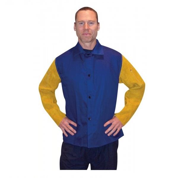 Tillman 9230 Lightweight Cotton, Fire Retardant Welding Jacket With Split Leather Sleeves
