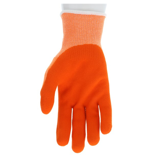 ANSI A6 Cut Pro / Cut Resistant Gloves, 13 Gauge Hypermax Shell, Sandy Foam Nitrile Coated Palm Dip, Hi-Vis Orange, 92730HV (1 Pair)