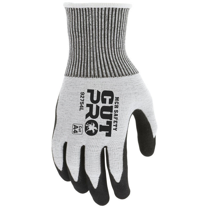 ANSI A4 Cut Pro / Cut Resistant Work Glove, 13 Gauge HyperMax Shell, Double Coated Black Nitrile, 92754, 1 Pair