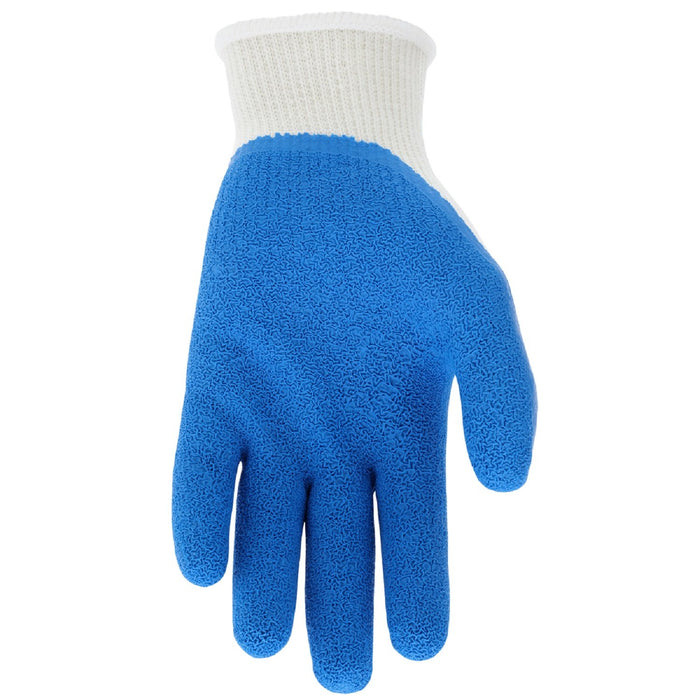 Flex Tuff NXG, 10 Gauge Cotton/Polyester Shell, Blue Latex Palm & Fingertips, 9680