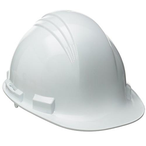 Peak A79 Hard Hat White, 4 Point Suspension, HDPE Shell, Pin Lock Adjustment