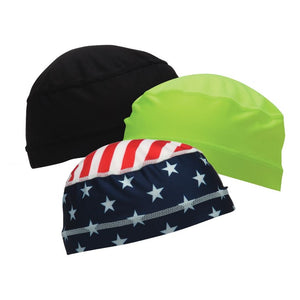 Cooling Skull Cap Liner, Moisture-Wicking Soft Material, Fits under Hard Hats
