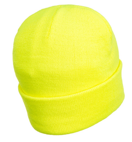 Portwest B029 Outdoor Work Beanie with Rechargeable Safety LED USB Head Light