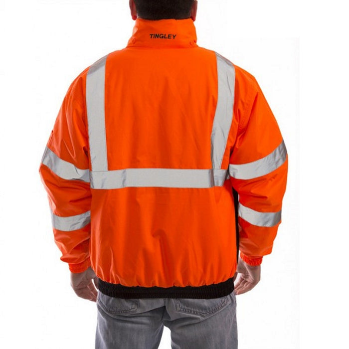 Tingley Bomber II Jacket, Orange J26119, Hi-Vis Insulated Safety Jacket