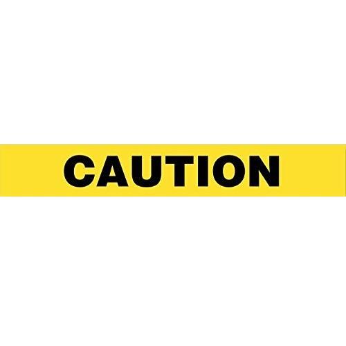 Yellow Caution Barricade Tape 3 Inch x 1000 Feet Roll, Value Grade, 1 Roll