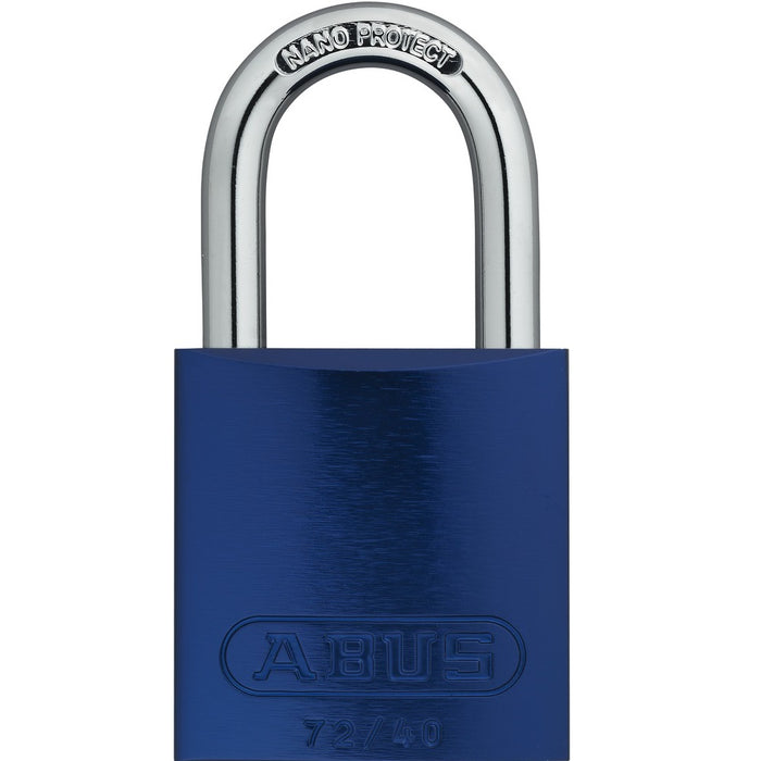 ABUS 72/40 Padlock, Aluminum with Hardened Steel Shackle, Keyed Different