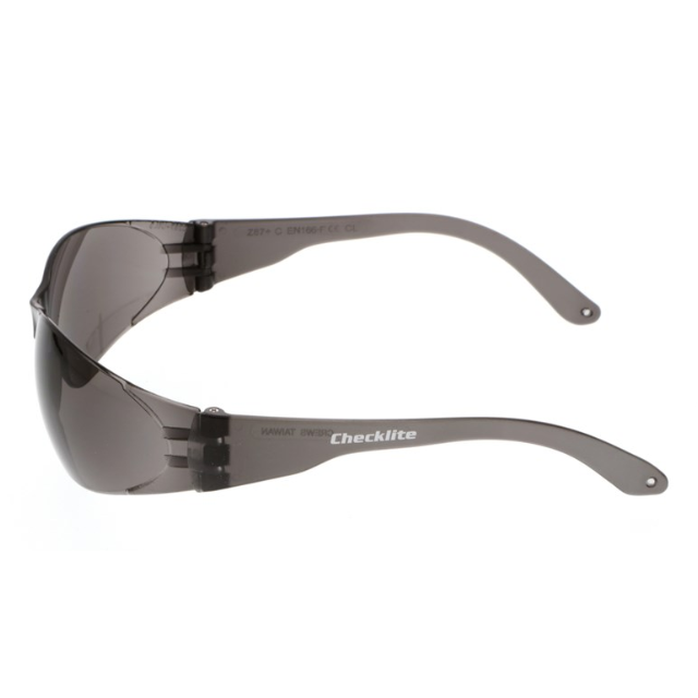 Gray Lens Safety Glasses with Duramass Scratch Resistant Coating, Lightweight, ANSI Z87+