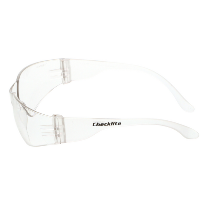 Clear Safety Glasses with Duramass Scratch Resistant Lens, Lightweight, ANSI Z87+