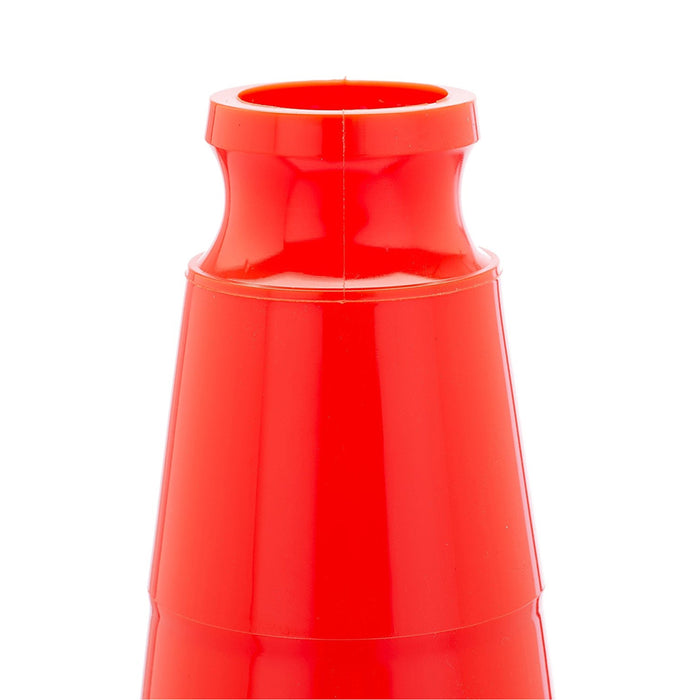 36 Inch Traffic Cone with Two Reflective Collars, Orange