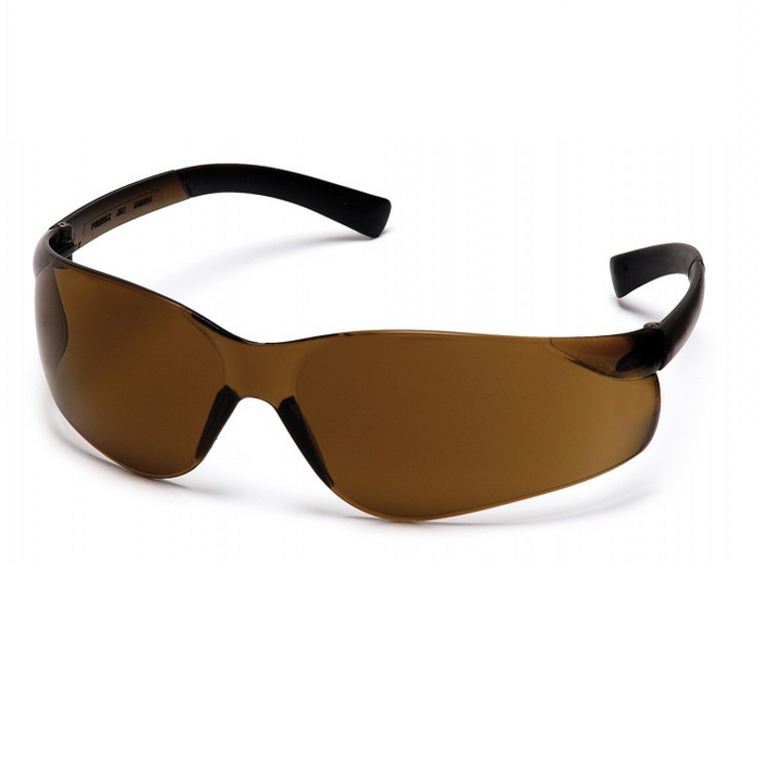 Pyramex Ztek Safety Glasses with Rubber Temples, ANSI Z87.1