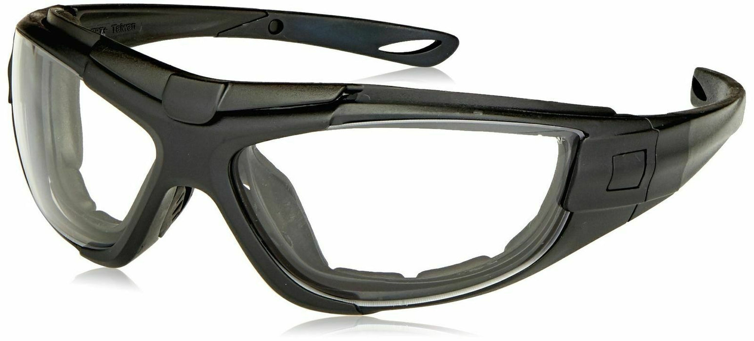 Radians Cuatro 4-in-1 Foam Lined Reader Bifocal Safety Glasses/Goggle with Clear Anti-Fog Lens, Interchangable Headstrap & Temples, CTB1 (1 Pair)