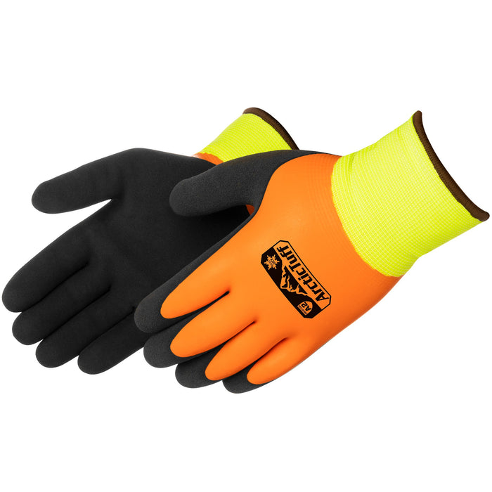 Arctic Tuff Two-Tone Sandy Latex Coated Cut Resistant Work Gloves with Thermal Winter Liner, F4783HV (1 Pair)