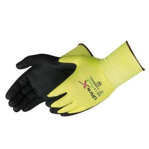 ANSI A2 Cut Resistant Glove Ultra X-Grip Micro-Foam Nitrile Palm Coated, Hi-Visibility Green