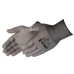 ANSI A4 Cut Resistant Ultra Z-Grip Proprietary Foam Coated Gloves, Dark Gray