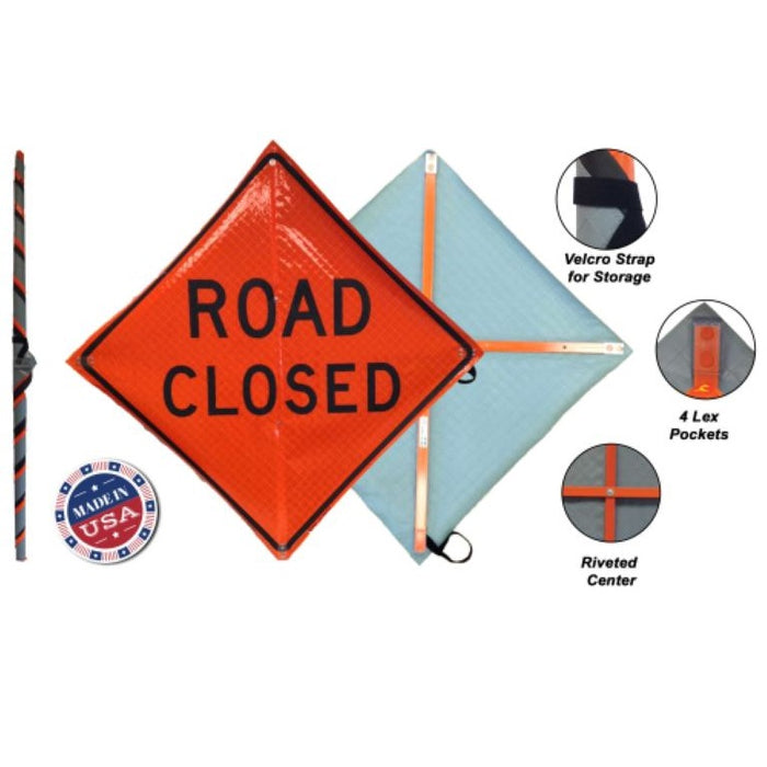 Sign Posts With Ribs Fiberglass Ribs for Mesh Roll-Up Signs, FB-6412 — ASA Safety Supply
