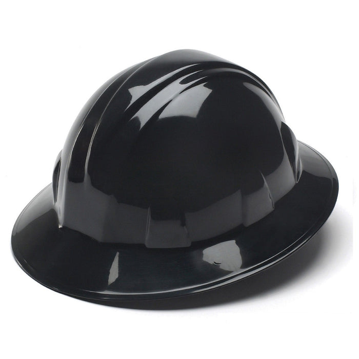 Pyramex SL Series Hard Hat, Full Brim, 4 Point Ratchet Suspension