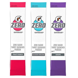 Gatorade 1oz G-Zero Powder Sticks (Each pack mixes with 20 fluid oz of water) 12 Box / Case (120 Count/Sticks)