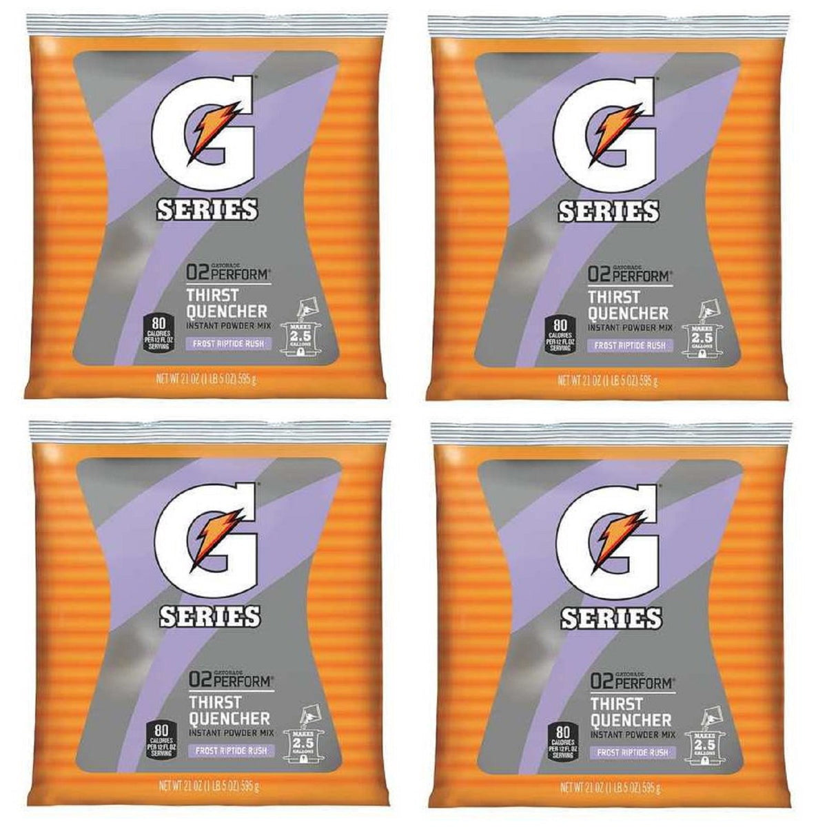 Gatorade 2.5 Gallon Case Riptide Rush (32 Packs) Case Yields 80 Gallon ...