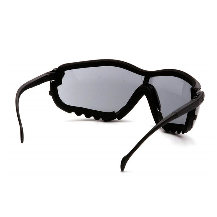 Pyramex V2G Hybrid Safety Glasses/Goggle with Interchangable Temples and Head-Strap, H2X Anti-Fog Coating (1 Pair)