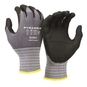 Pyramex GL601 Micro-Foam, Nitrile Coated Work Gloves, 1 Pair