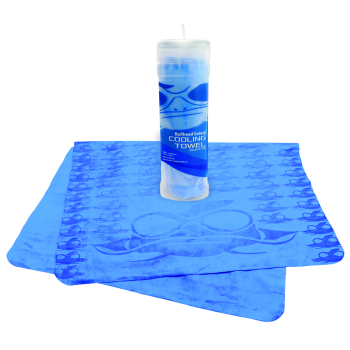 Bullhead Safety Hi-Visibilty Cooling Towel, 16" x 25.5", 1 Each