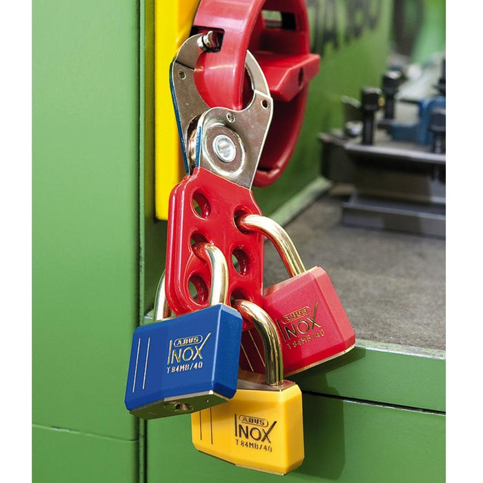 ABUS Lockout Hasp with Interlocking Tabs for Added Security