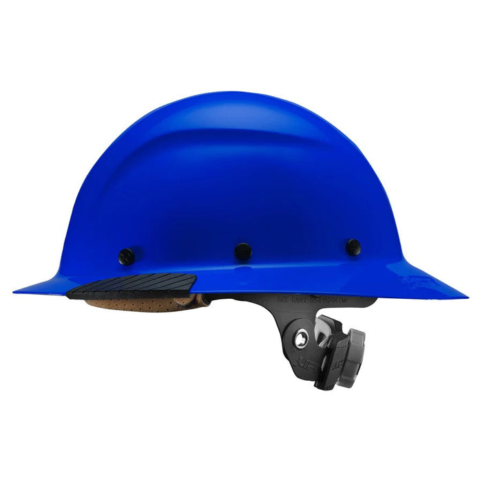 DAX Fiber Reinforced Resin Hard Hat, Full Brim with 6 Point Ratchet Suspension
